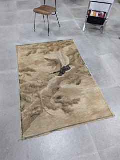 Large Embroidered Eagle Tapestry Meiji Period, Japan S. XIX