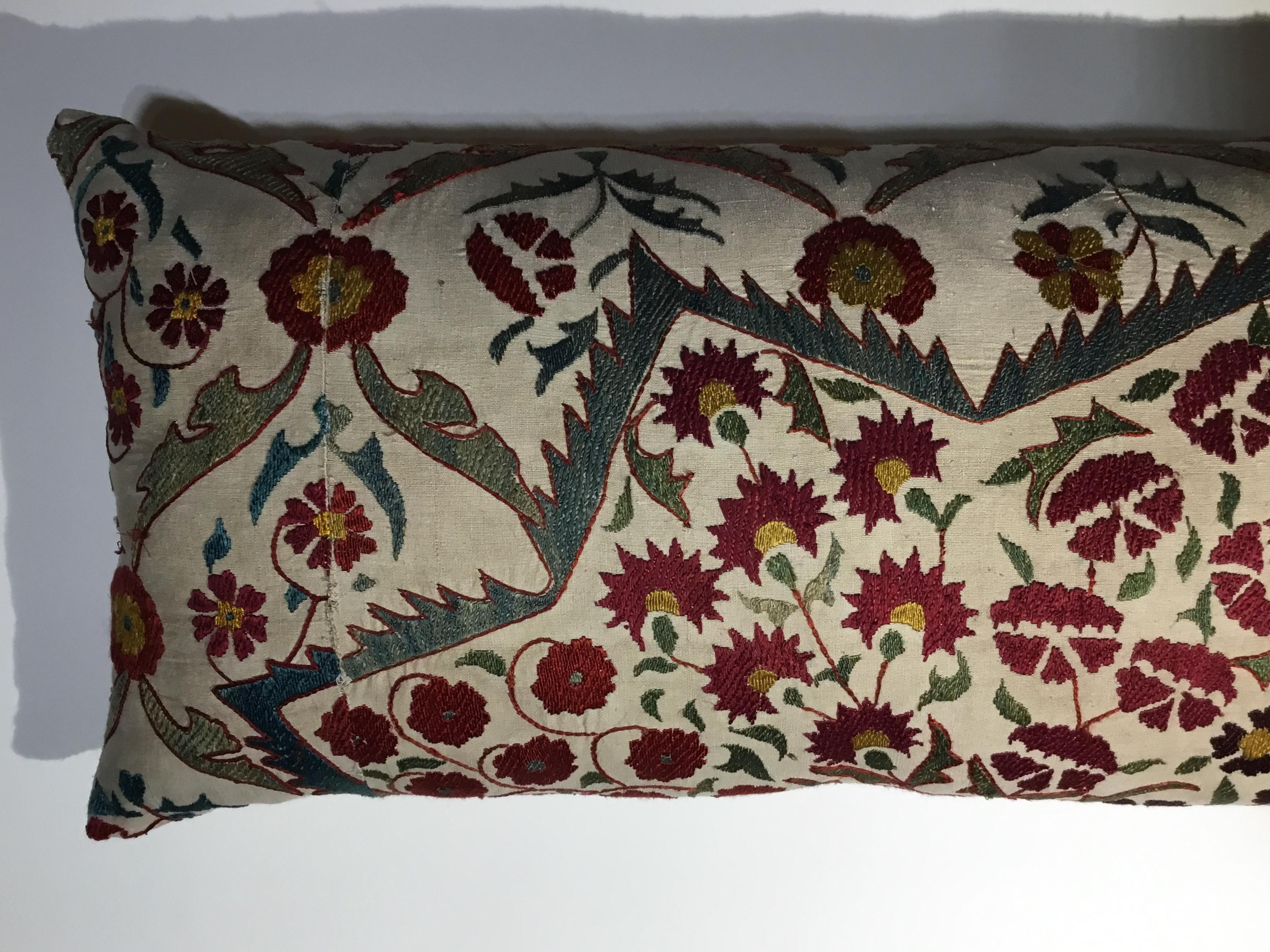 Cotton Large Embroidery Suzani Pillow