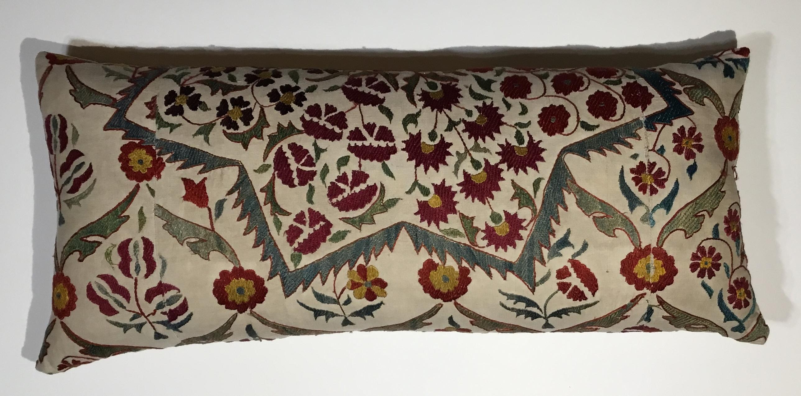 Large Embroidery Suzani Pillow 2