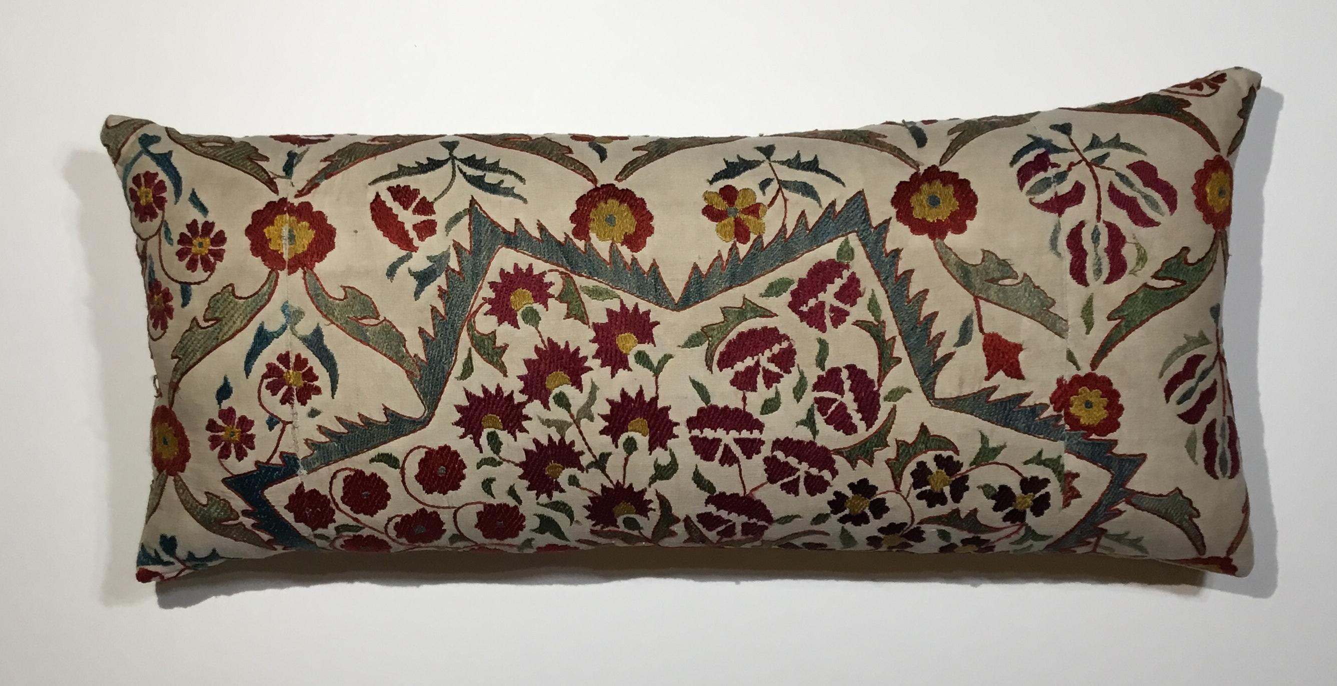 Large Embroidery Suzani Pillow 3