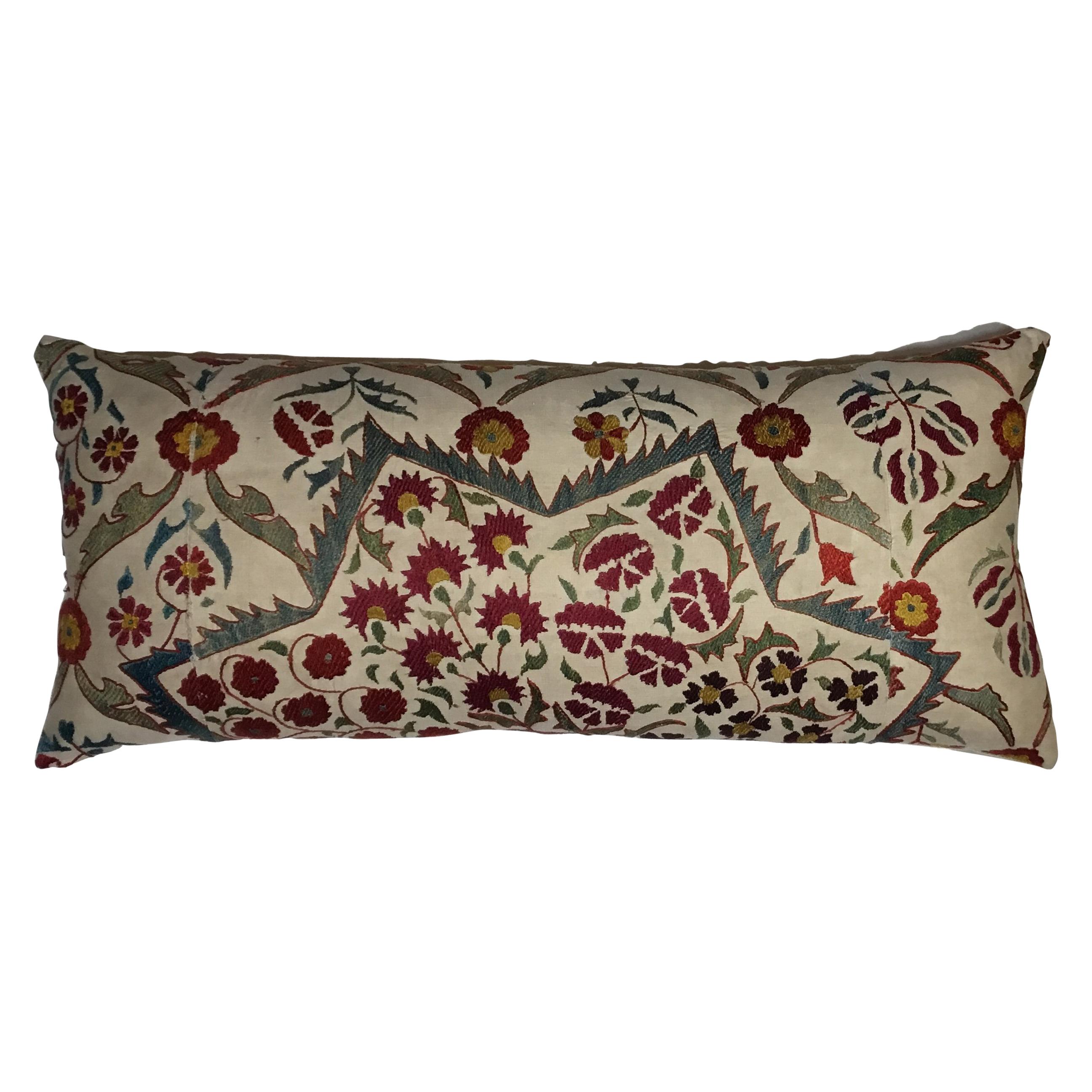 Large Embroidery Suzani Pillow