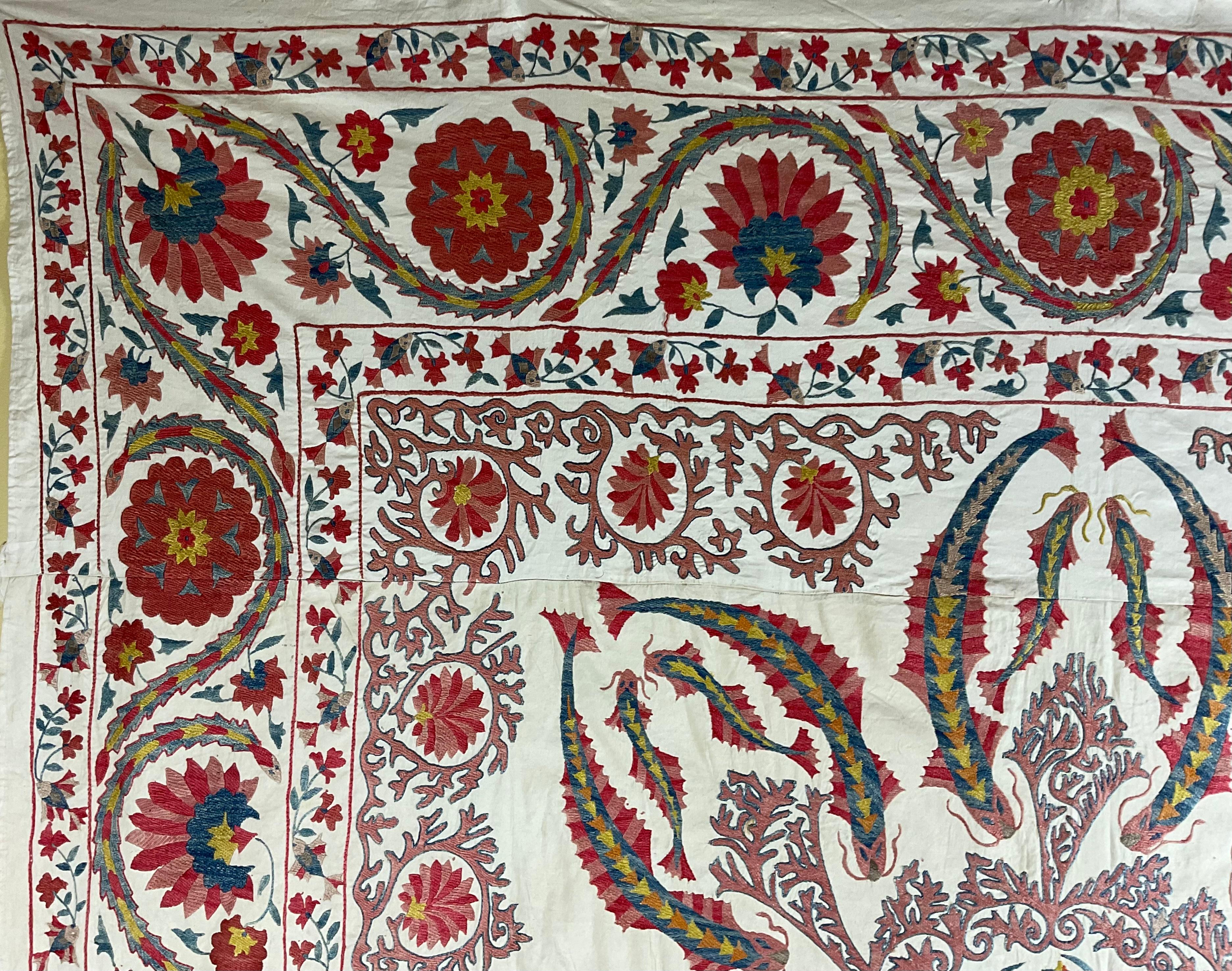 Cotton Large Embroidery Suzani Textile
