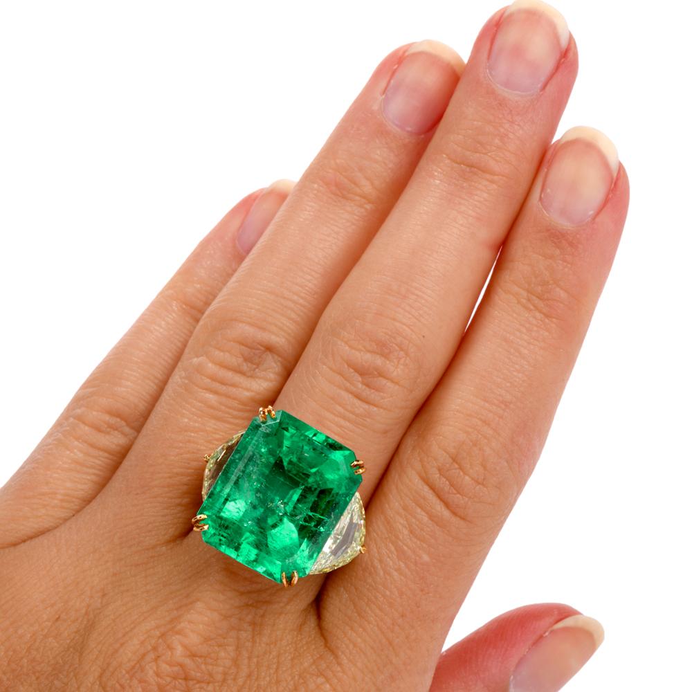 large emerald ring