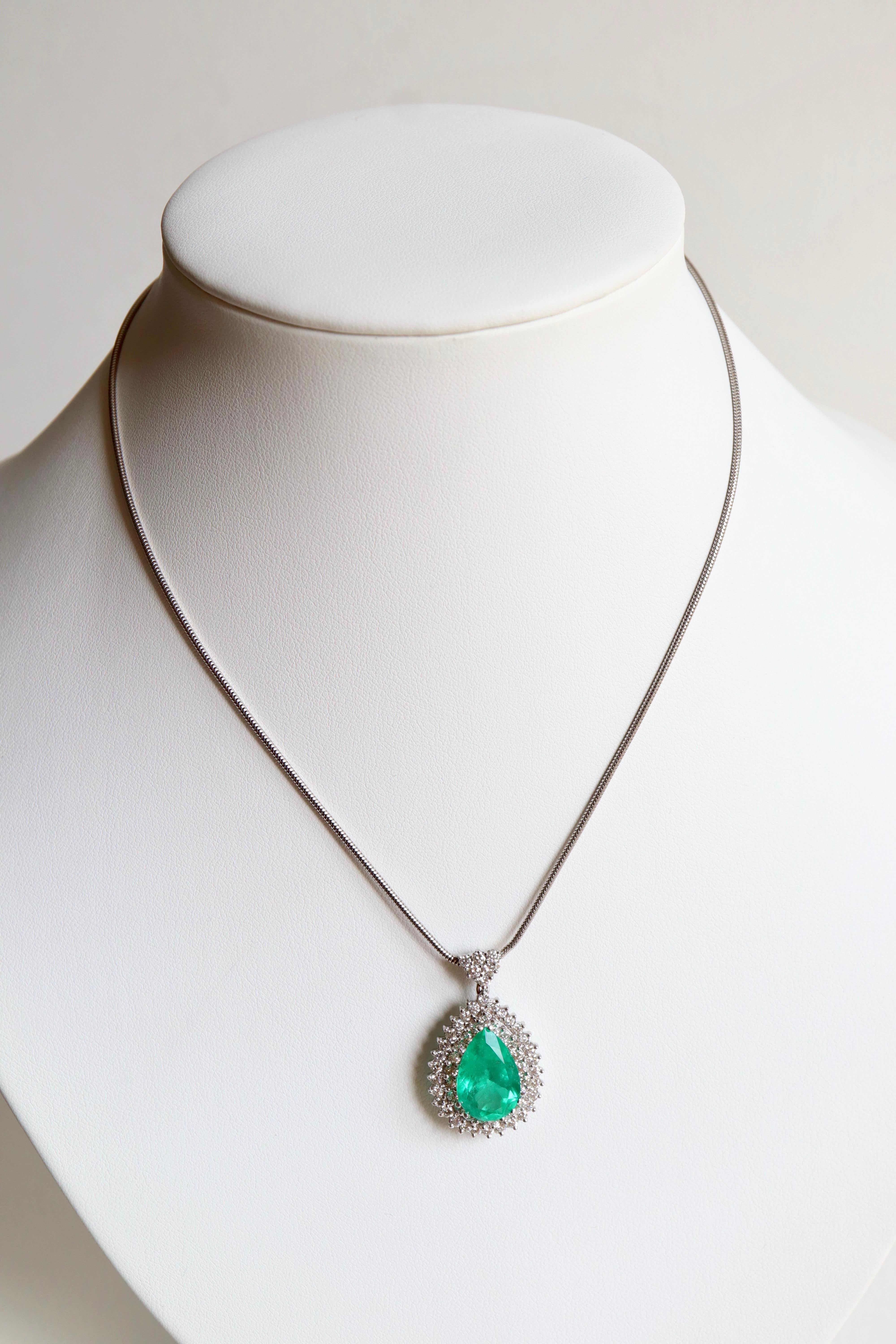 large emerald pendant...