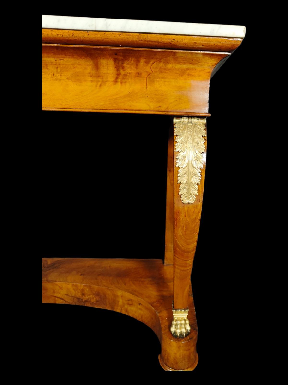 Large Empire Console from the Beginning of 1800 19th Century For Sale 4