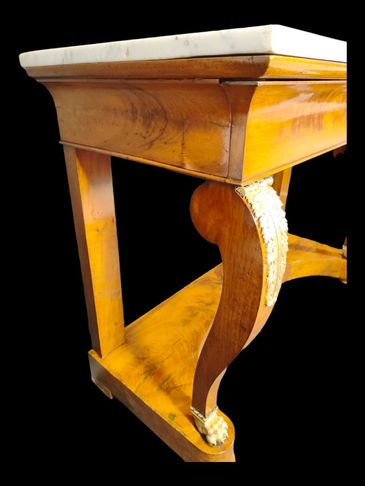 Large Empire Console from the Beginning of 1800 19th Century For Sale 1