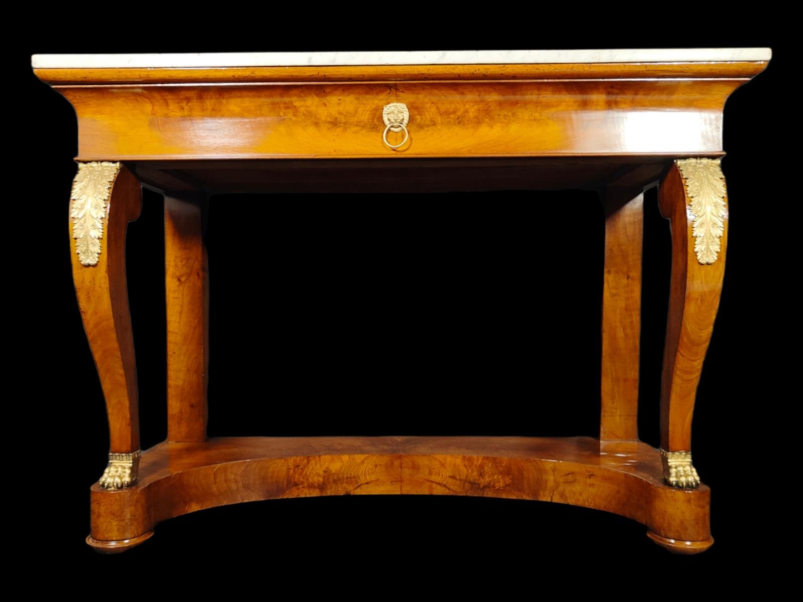 Large Empire Console from the Beginning of 1800 19th Century For Sale 2