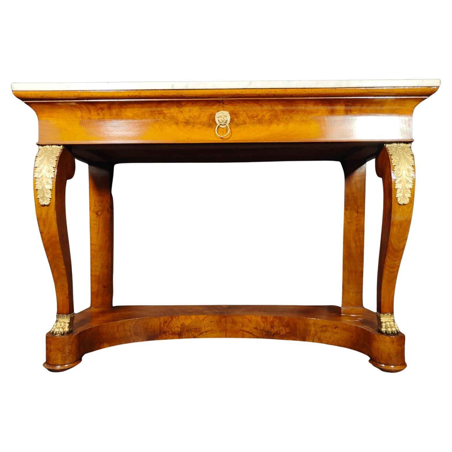 Large Empire Console from the Beginning of 1800 19th Century For Sale