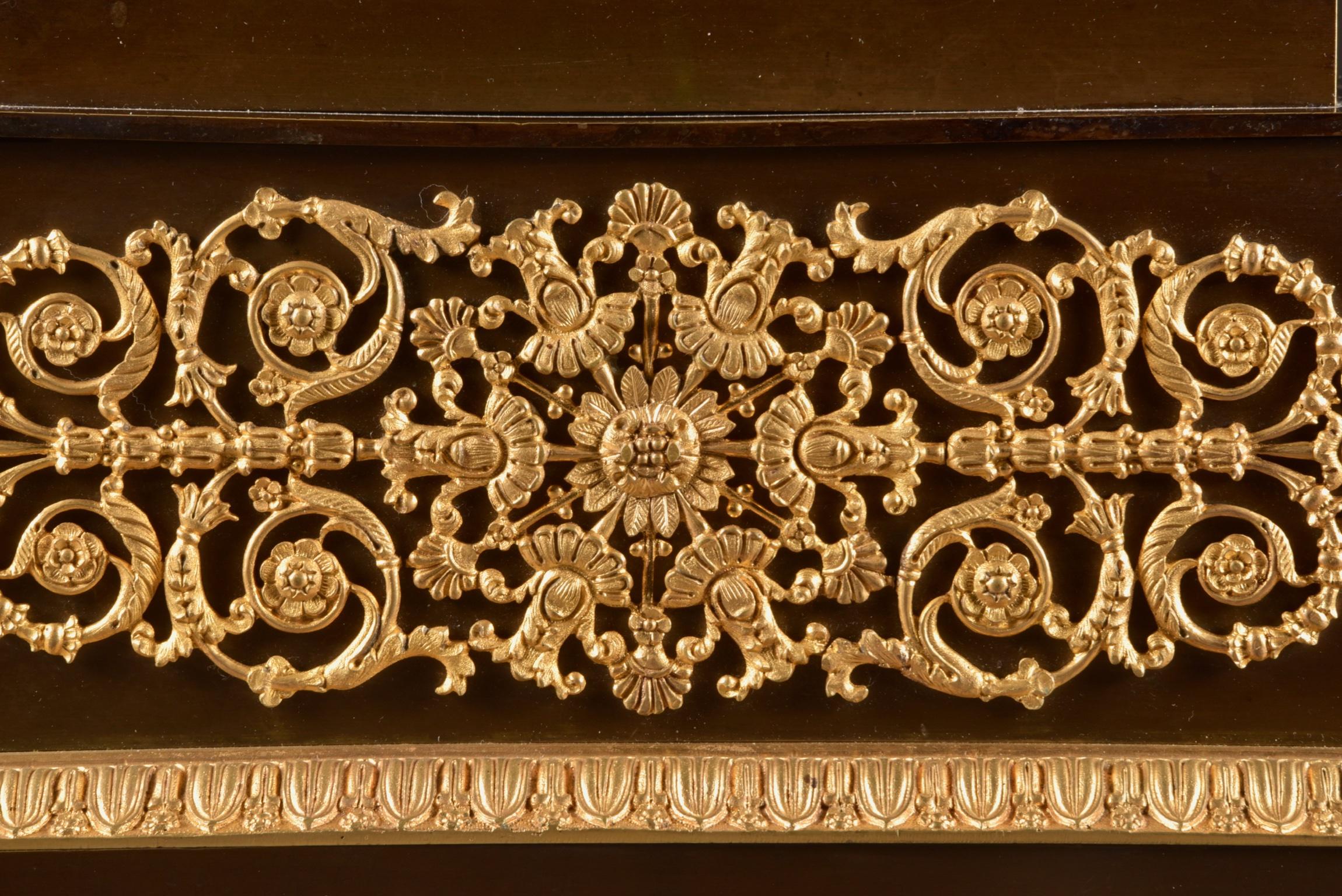 Großes Empire-Pendel:: Japy Freres & Cie:: Medaille d'Honneur:: 1855 (Bronze)