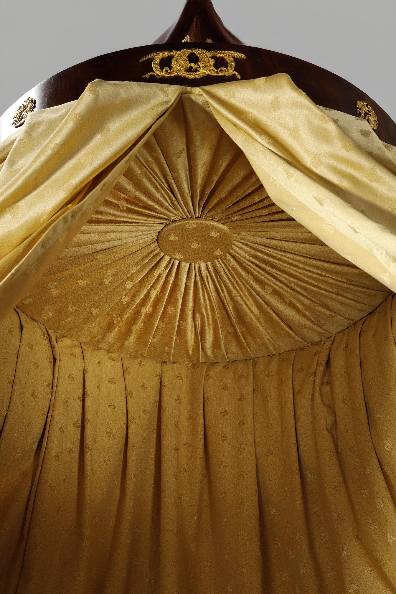 Bronze Large Empire period boat bed and canopy For Sale