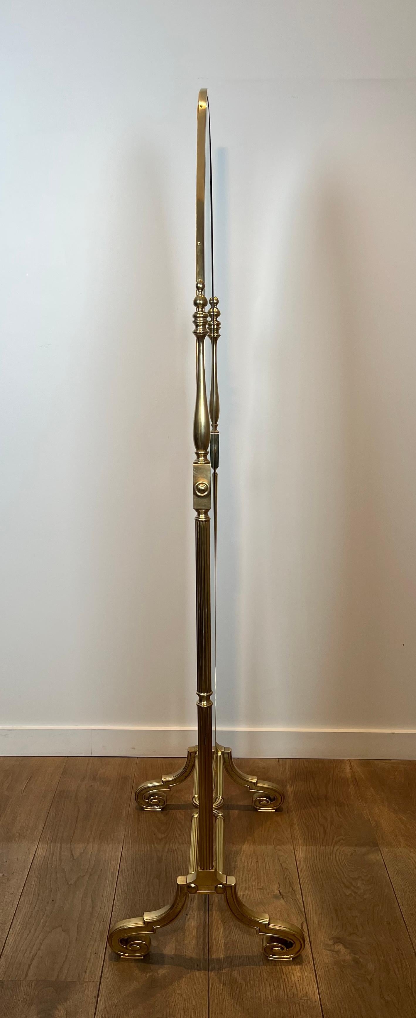 Grande specchio Psiche in stile impero in bronzo e ottone In condizioni buone in vendita a Marcq-en-Barœul, Hauts-de-France