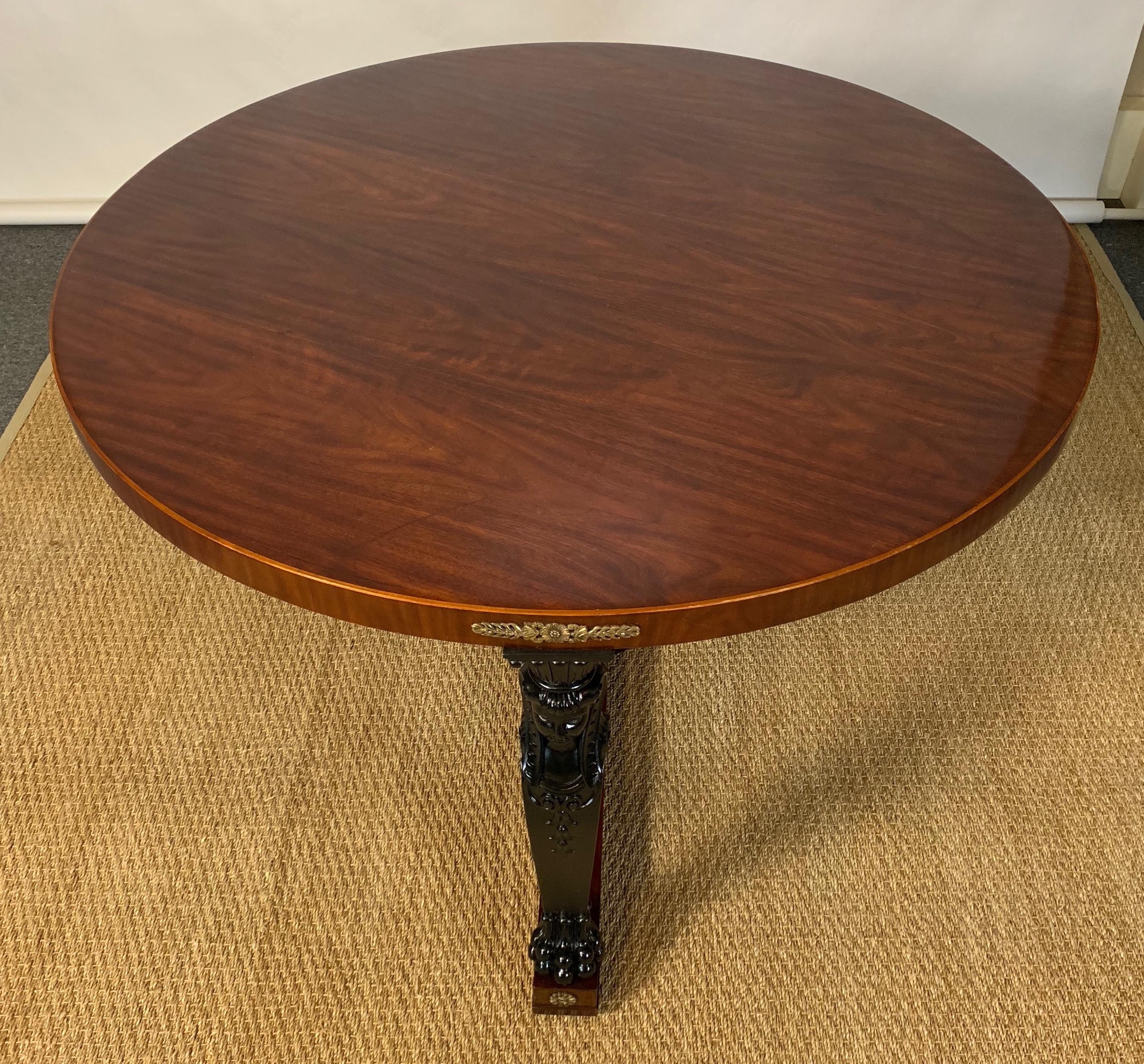 Large Empire Style Center Table In Excellent Condition In Kilmarnock, VA
