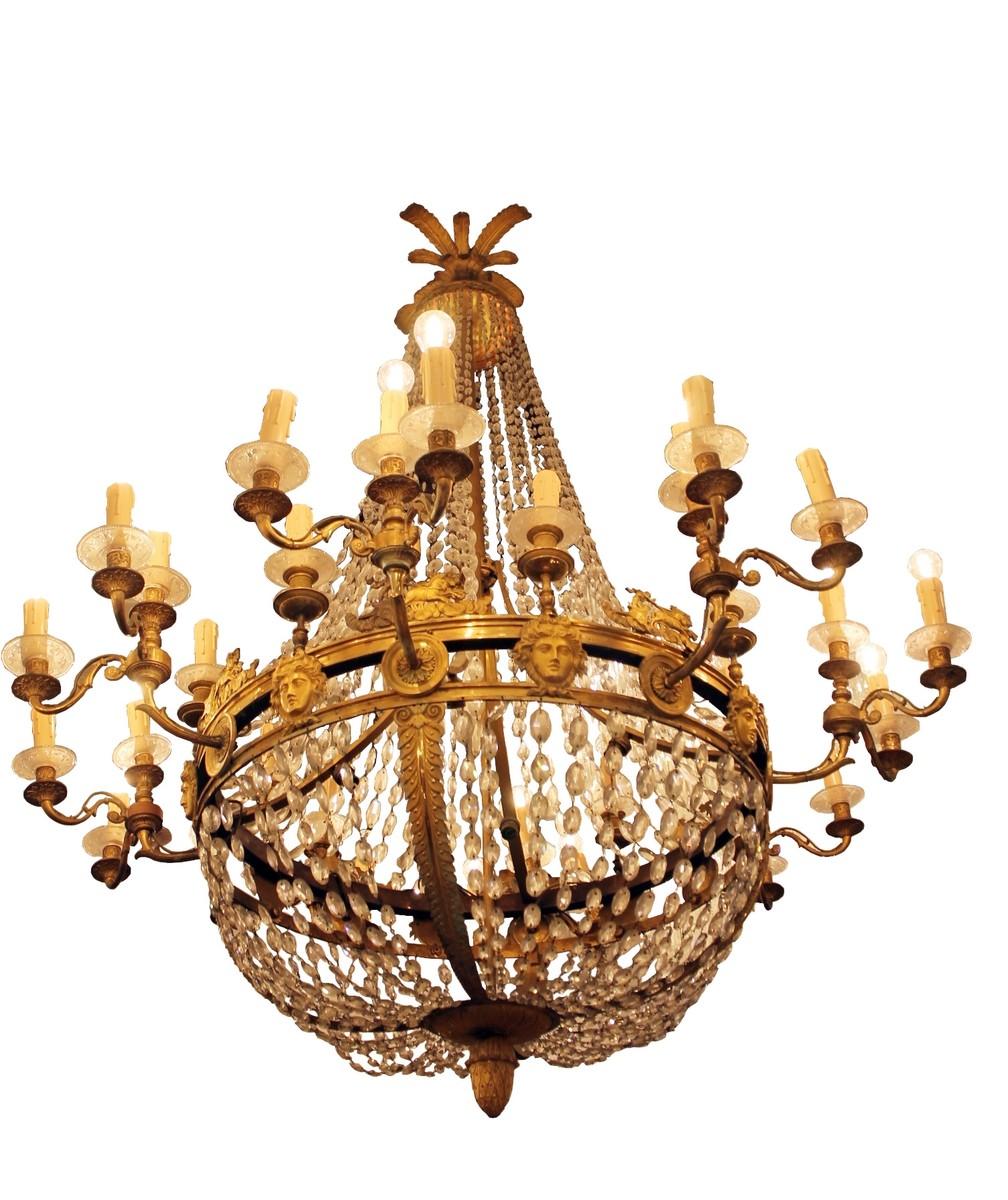 Large Empire style chandelier 