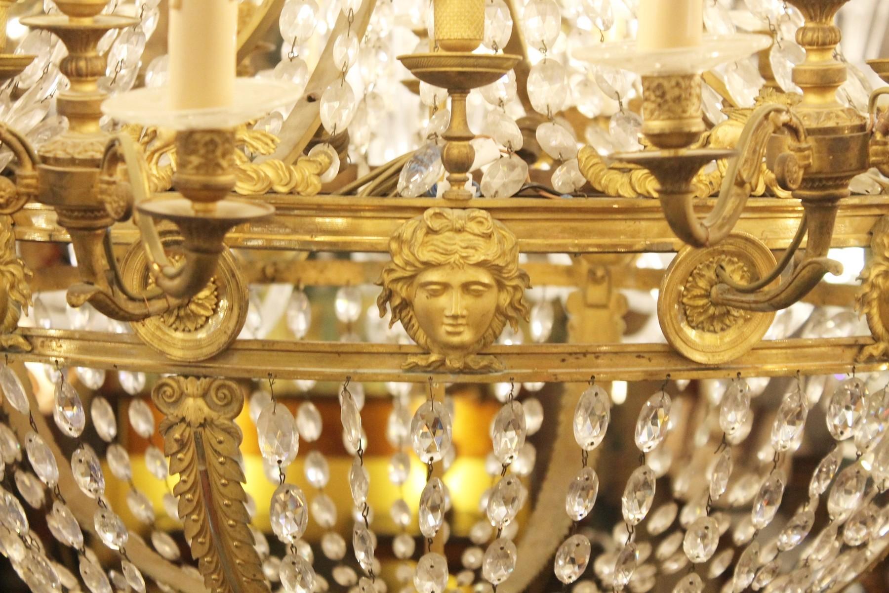 Large Empire Style Chandelier 