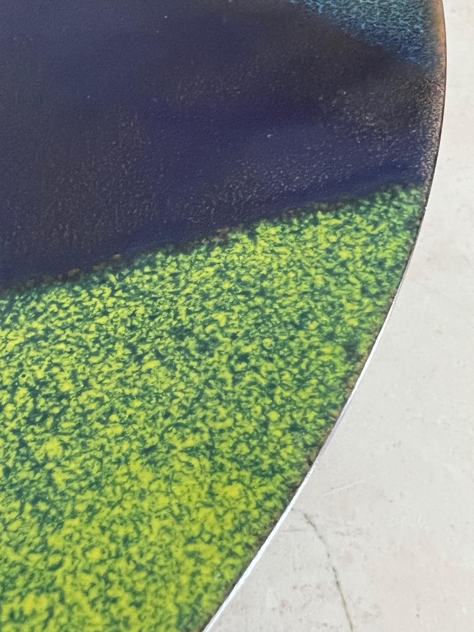 Large Enamel Bowl by Bovano In Good Condition In St.Petersburg, FL