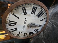 Large Enamel French Tower clock