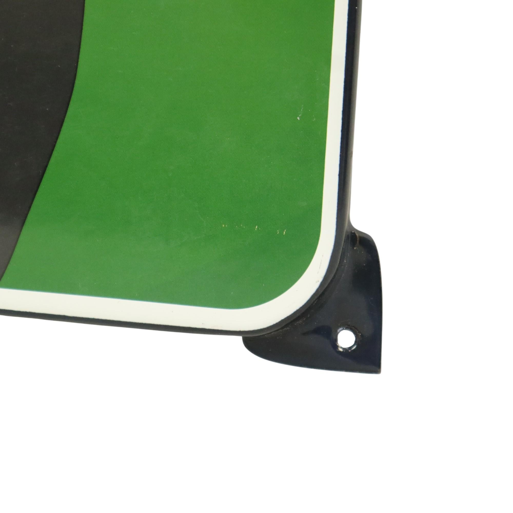 Großes Emaille-Schild Jäger-Zigaretten-Werbeteller Retro im Angebot 1