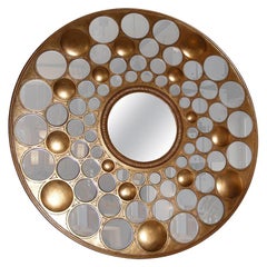Large End of 20th Century Round Mirror