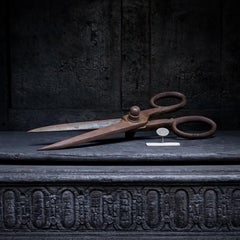Large English 19th Century Victorian Drapers Scissors or Shears