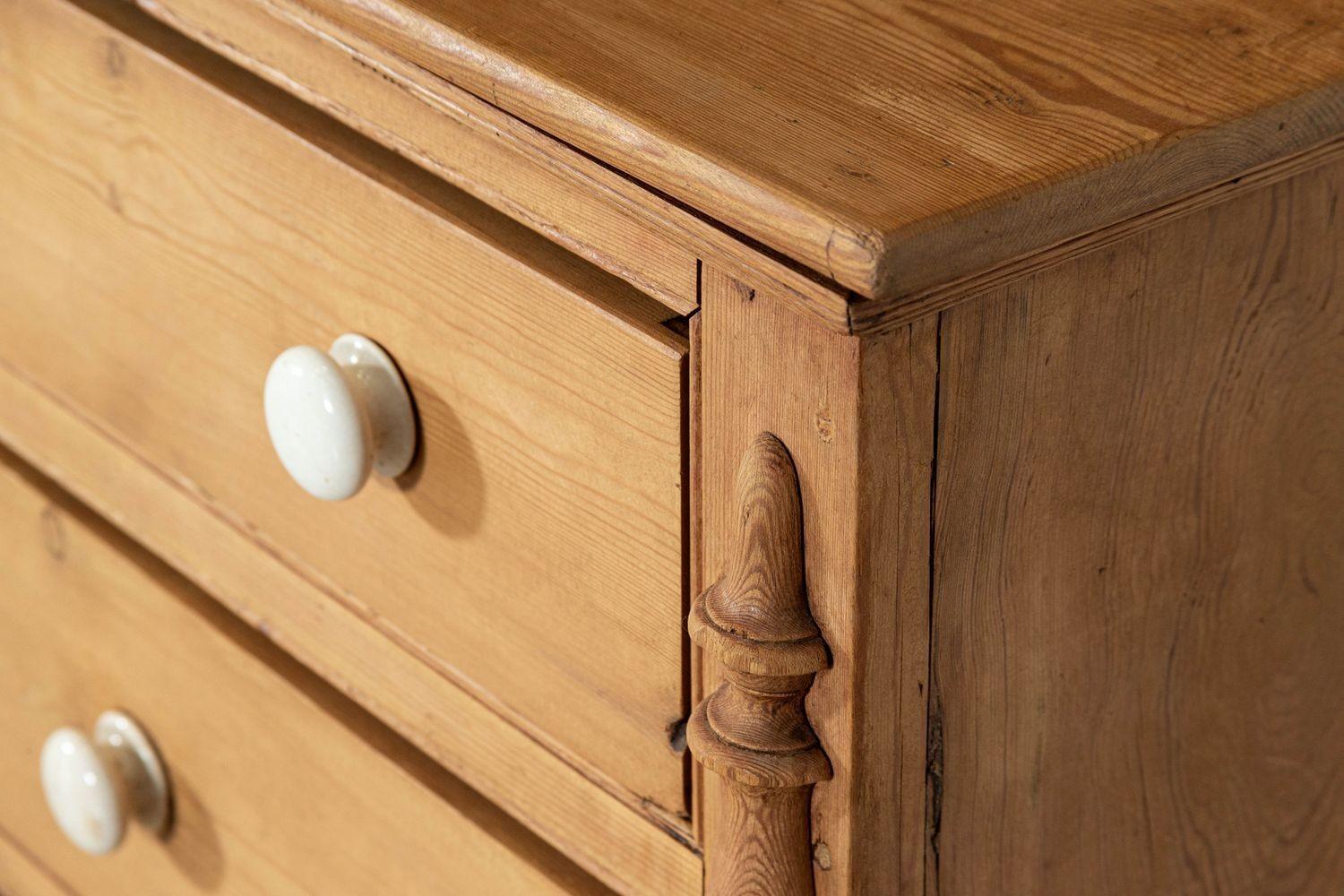 Large English 19thC Pine Dresser For Sale 9