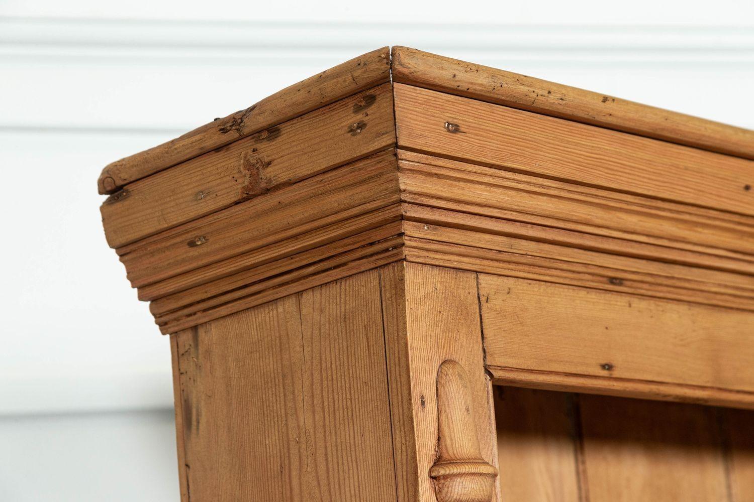 Large English 19thC Pine Dresser For Sale 5