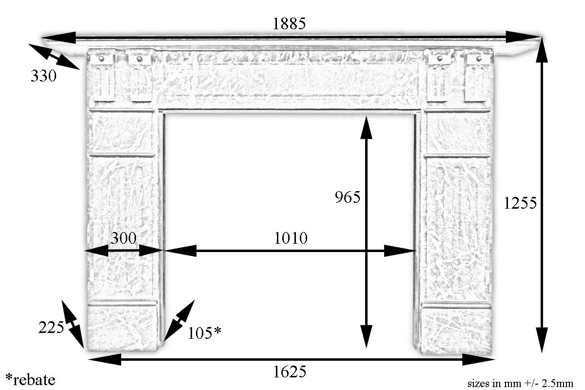 Large English Antique Late Victorian Rouge Marble Fireplace Surround In Good Condition In Manchester, GB