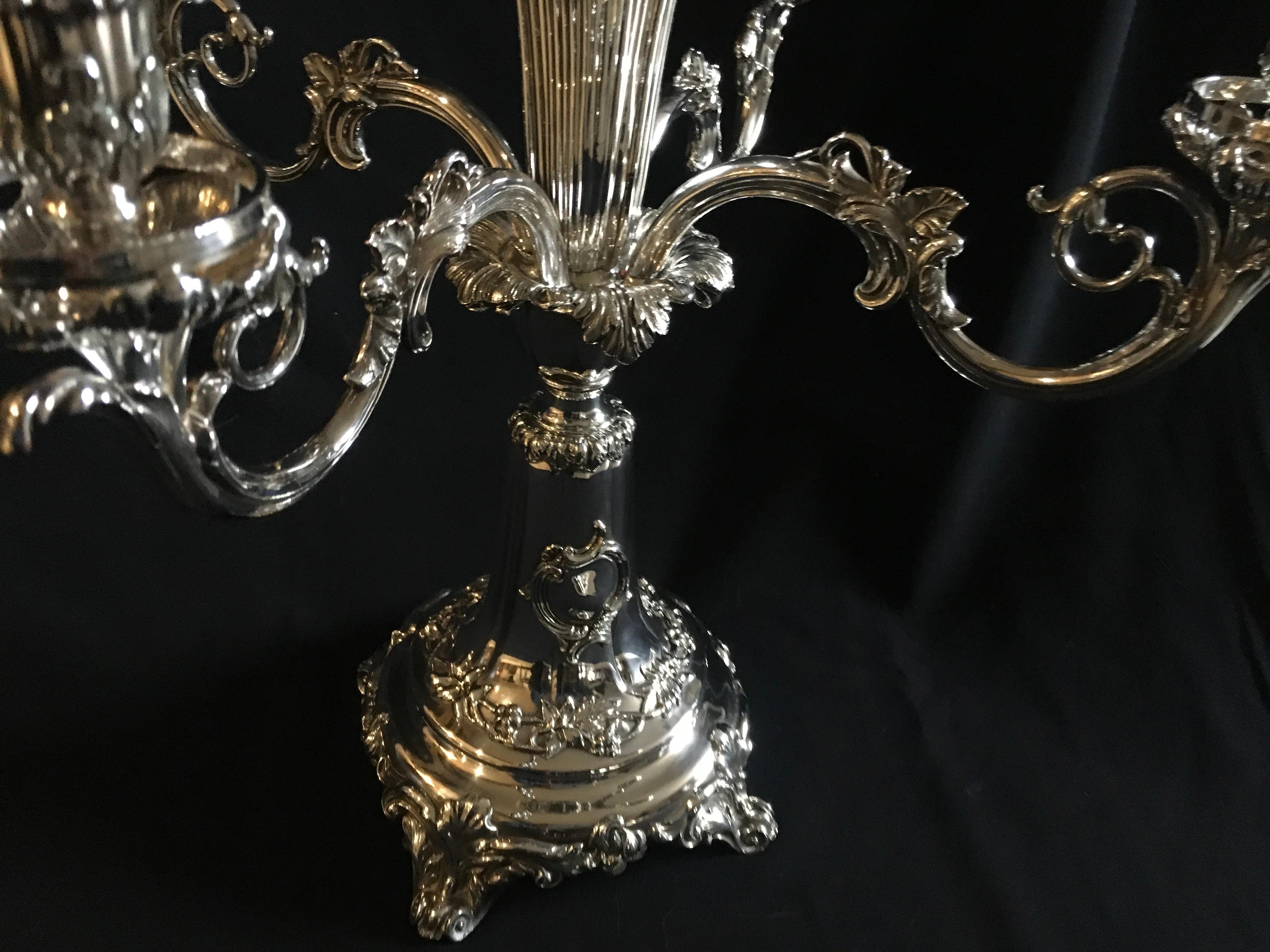 antique silver centrepiece