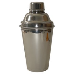 Vintage Large English Art Deco Silver Plated Cocktail Shaker by James Dixon & Sons