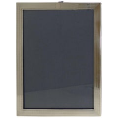 Large English Art Deco Sterling Silver Photograph Frame