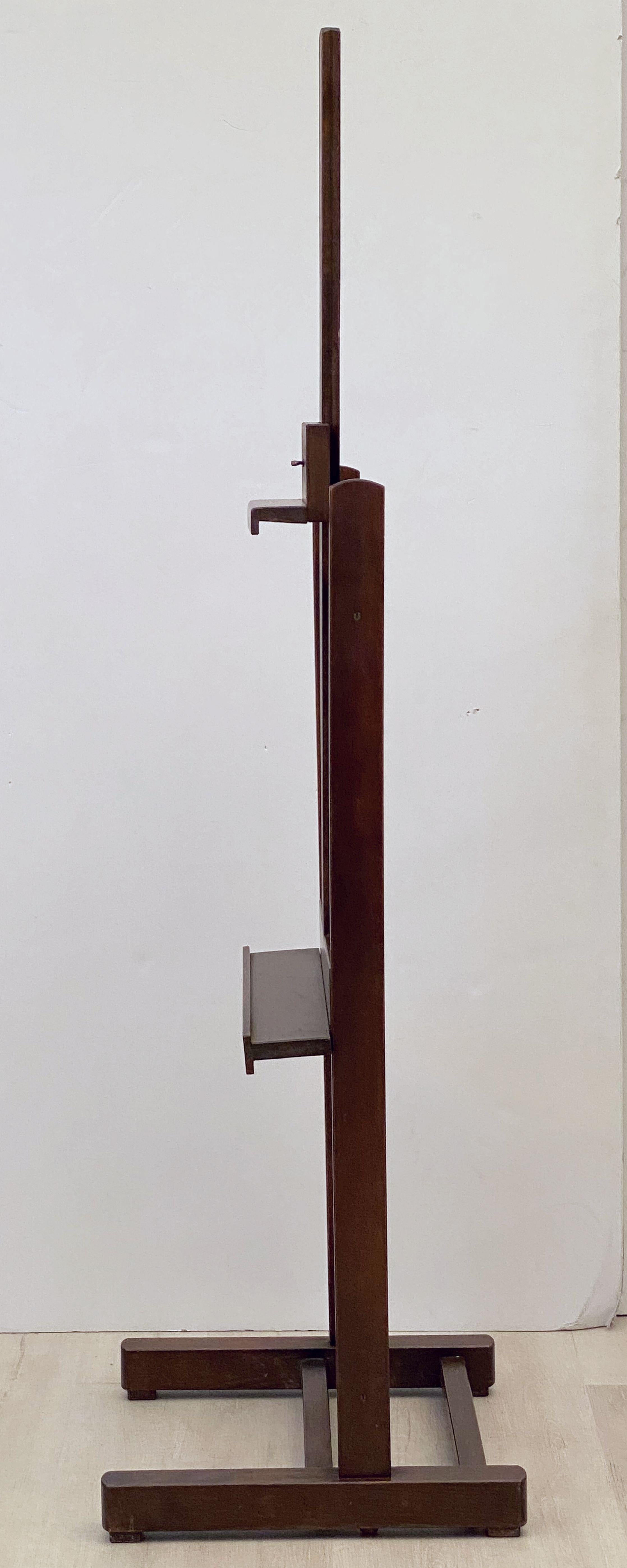 Large English Artist's Display or Floor Easel with Adjustable Tray 5