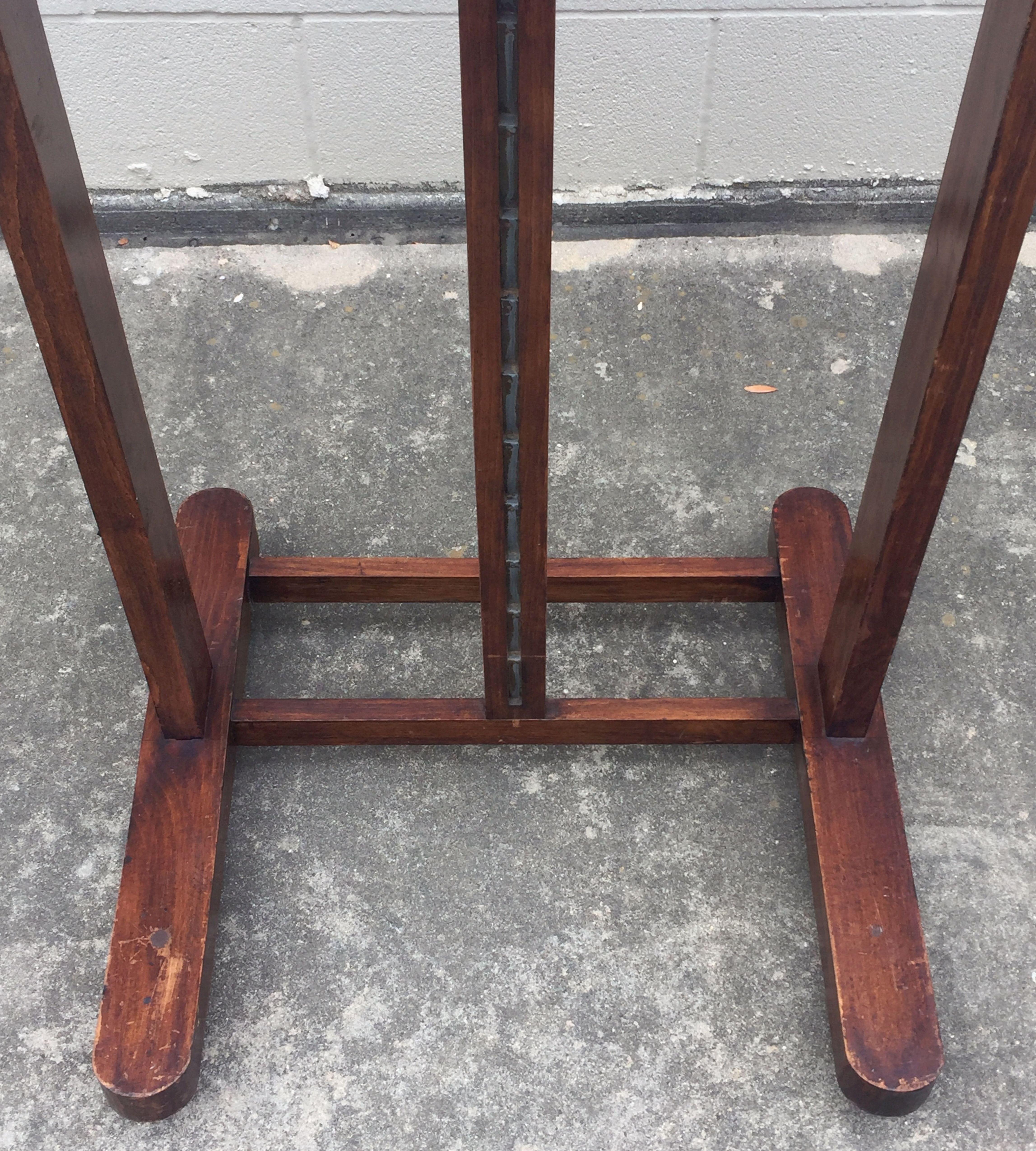 Large English Artist's Display or Floor Easel with Adjustable Tray 15