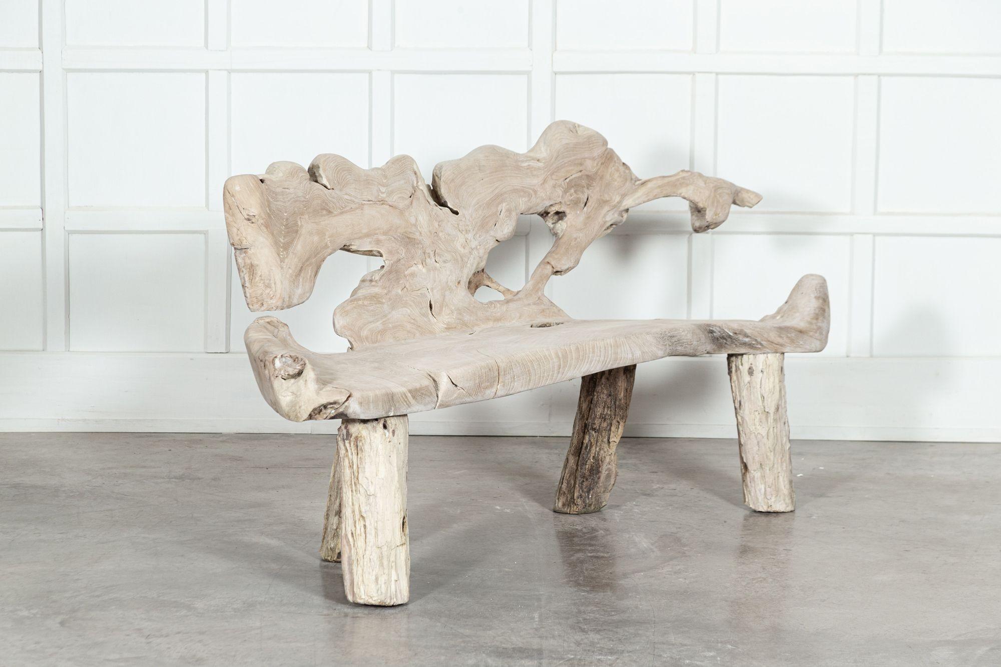 teak root bench for sale