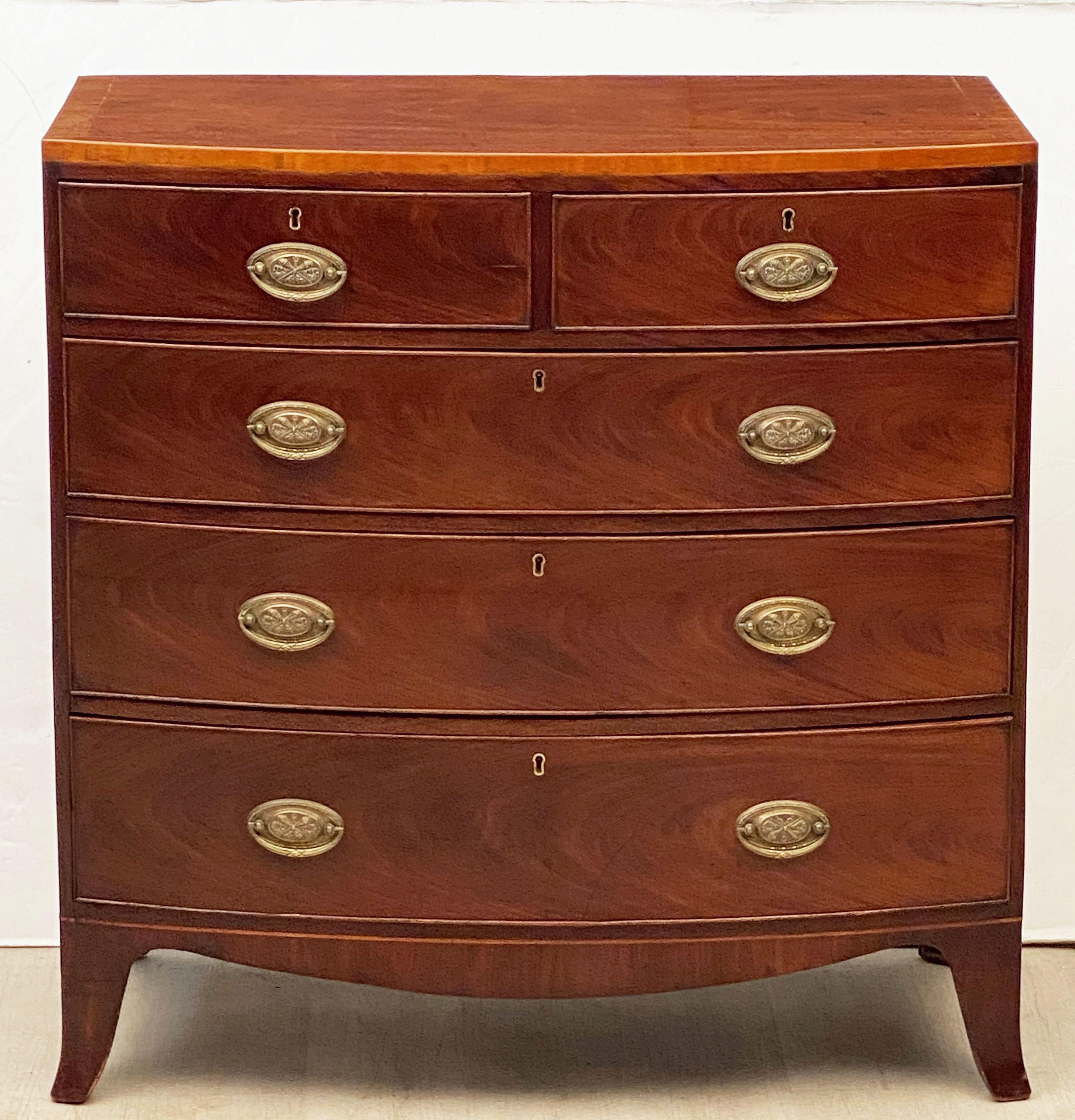 bow front chest of drawers