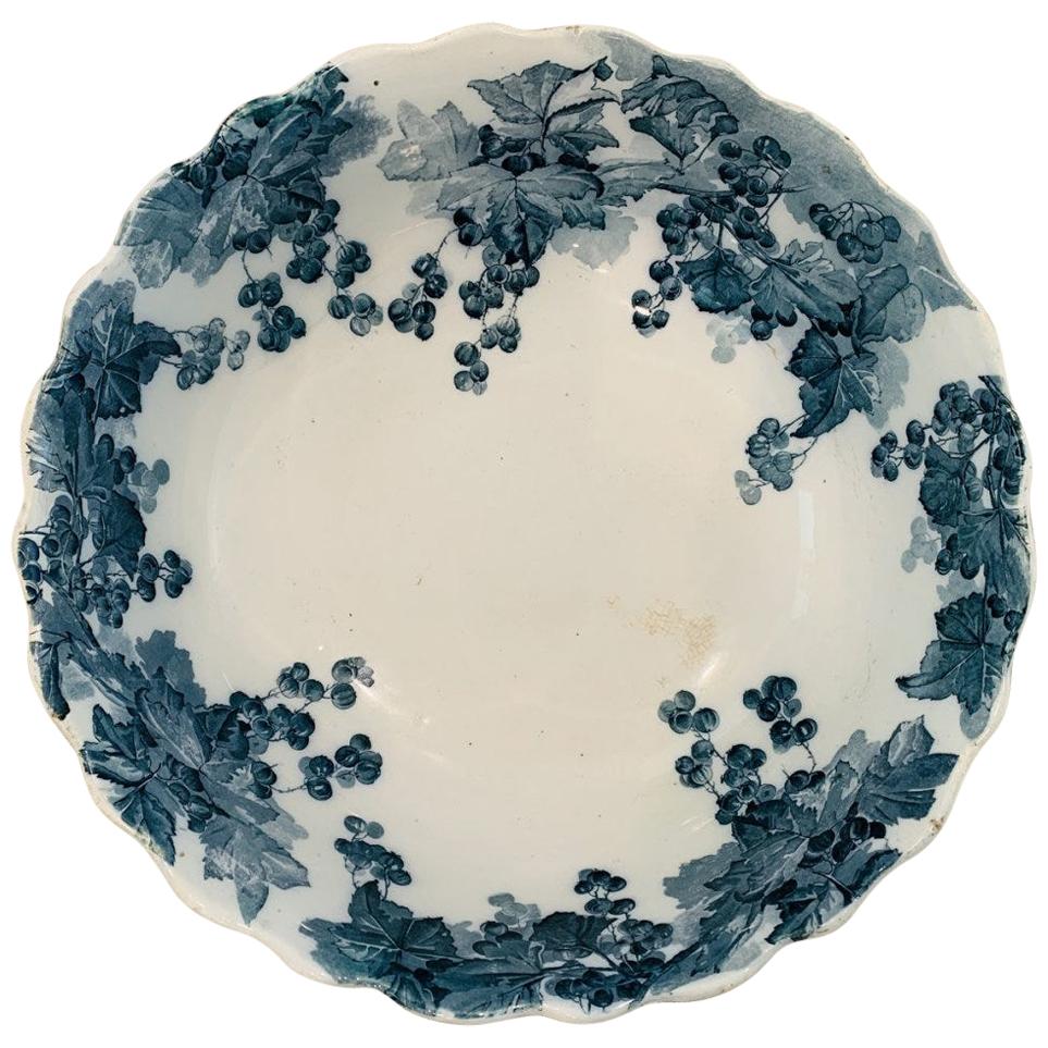 Large English Bowl By Ridgways Royal Semi Porcelain