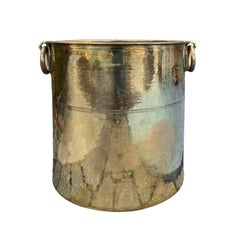 Large English Brass Kindling Bucket, circa 1880