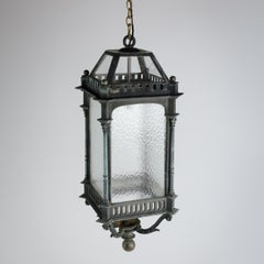 Large English Bronze Corinthian Column Lantern