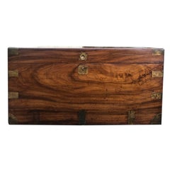 Large English Camphor Wood Trunk, Brass Mounted, circa 1880 Large English Camphor Wood Trunk, Brass Mounted, circa 1880