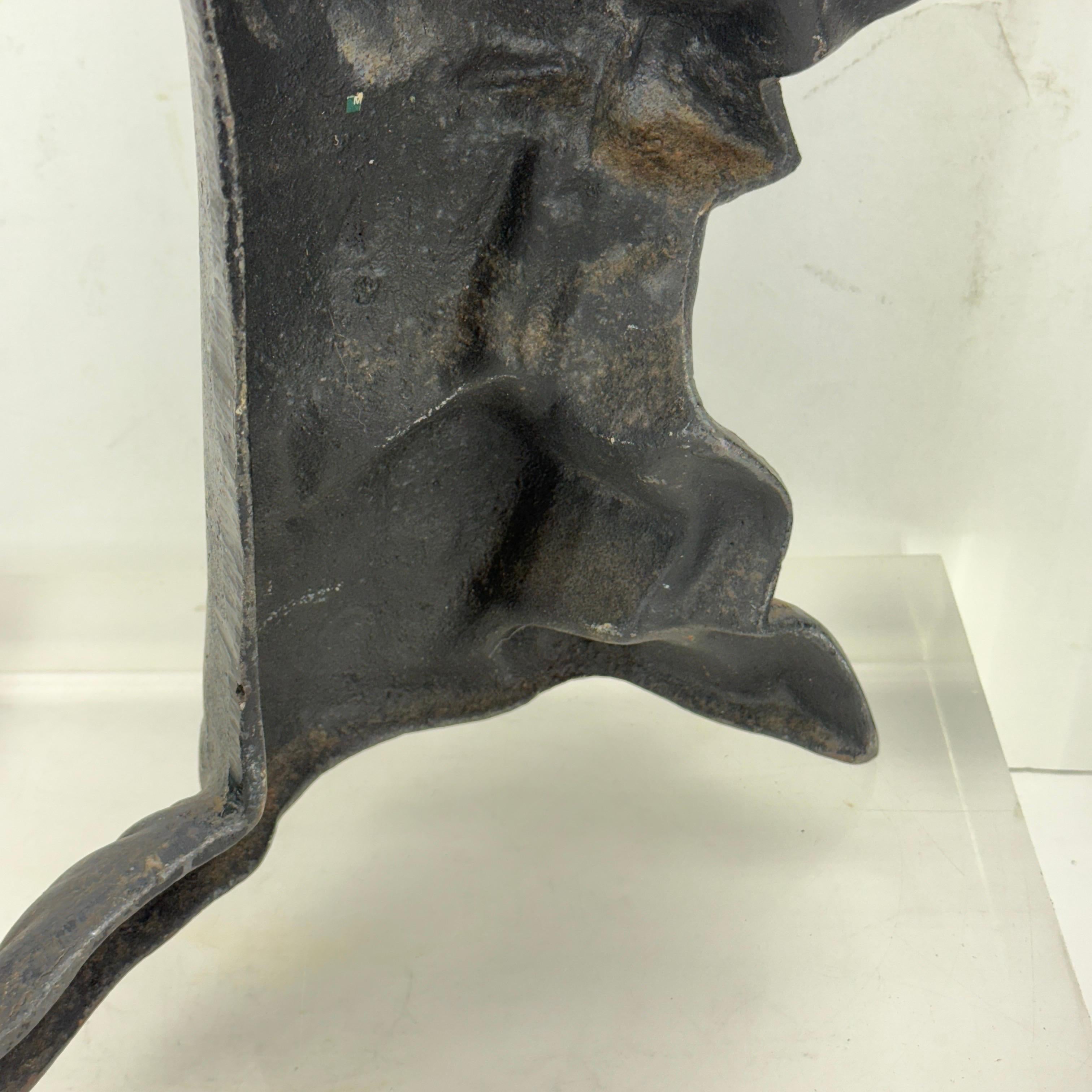 Ferro Scultura fermaporta di cane Scottie Terrier in ghisa inglese di grandi dimensioni in vendita