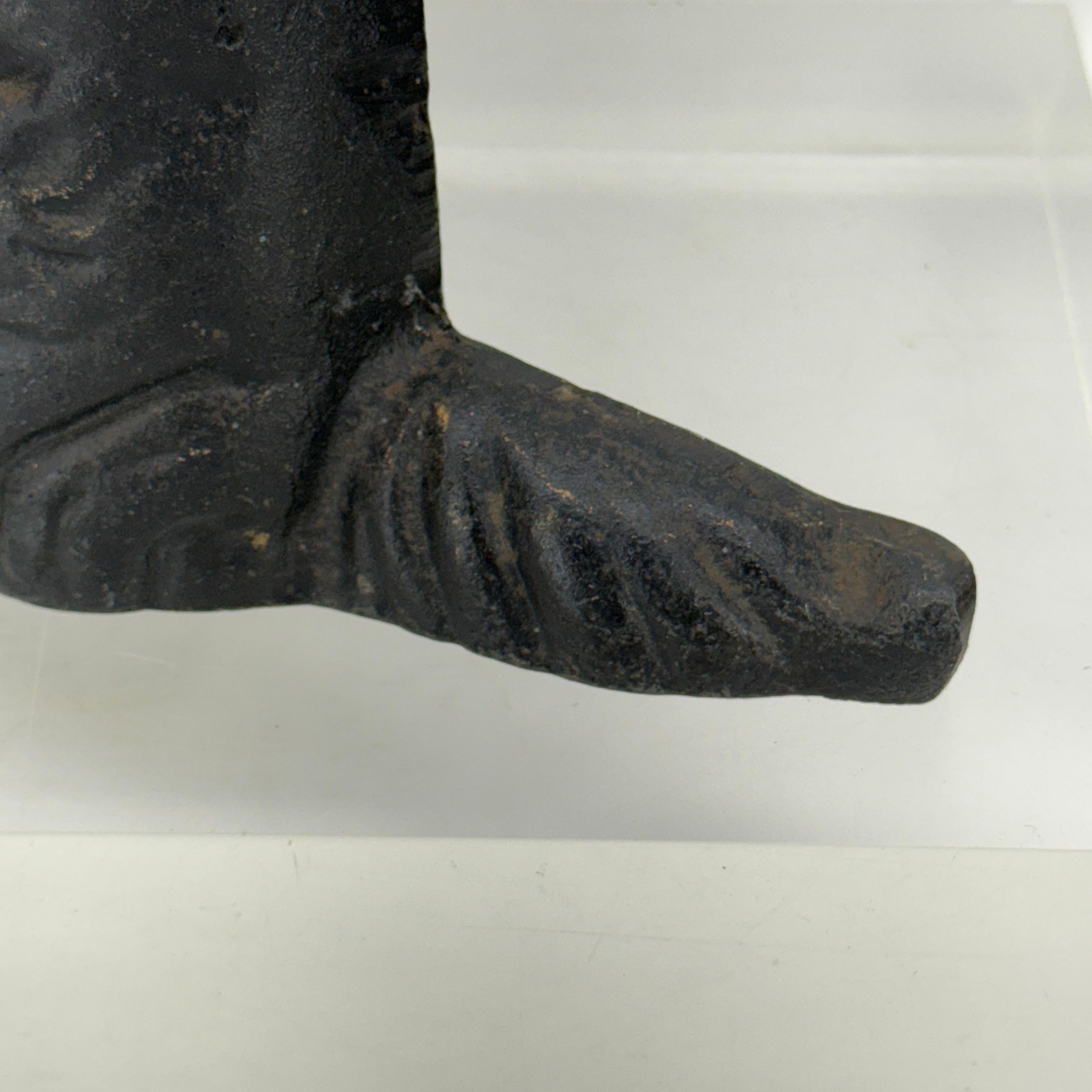Scultura fermaporta di cane Scottie Terrier in ghisa inglese di grandi dimensioni in vendita 1