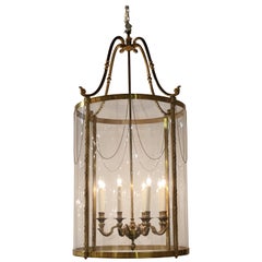 Large English Classical Bronze Lantern
