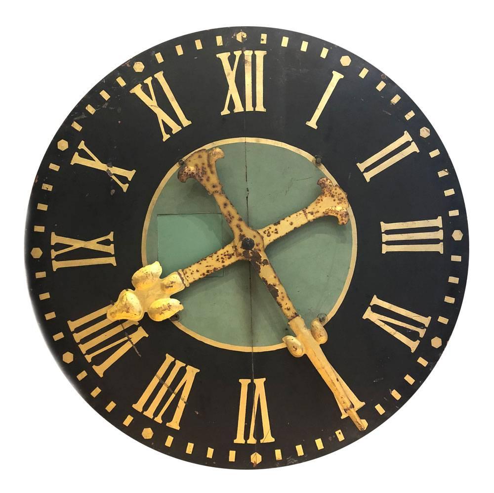 Large English Clock Face, circa 1900 For Sale