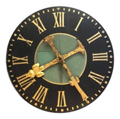 Antique Large English Clock Face, circa 1900