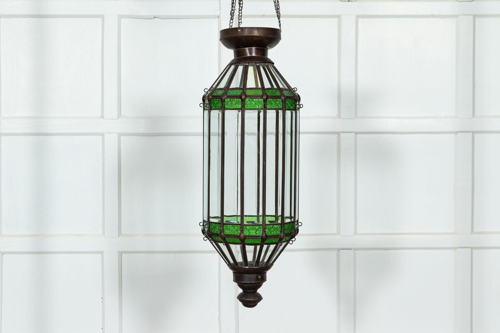 Large English Copper Glazed Lantern Shade For Sale 1