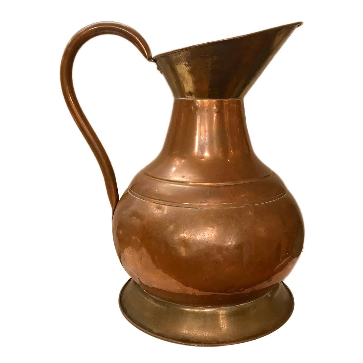 Grand vase/carafe anglaise en cuivre