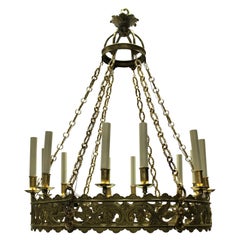 Large English Corona Chandelier