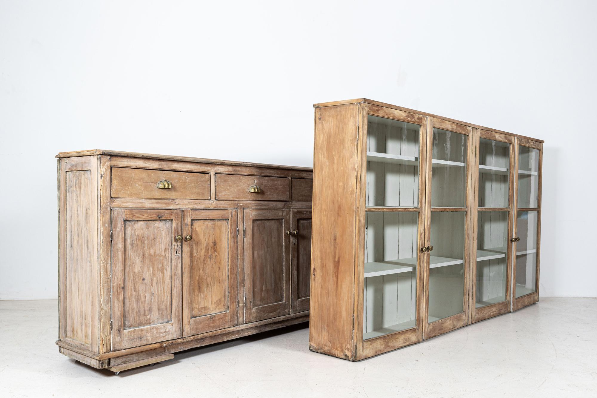 Large English Country House Housekeepers Cabinet 6