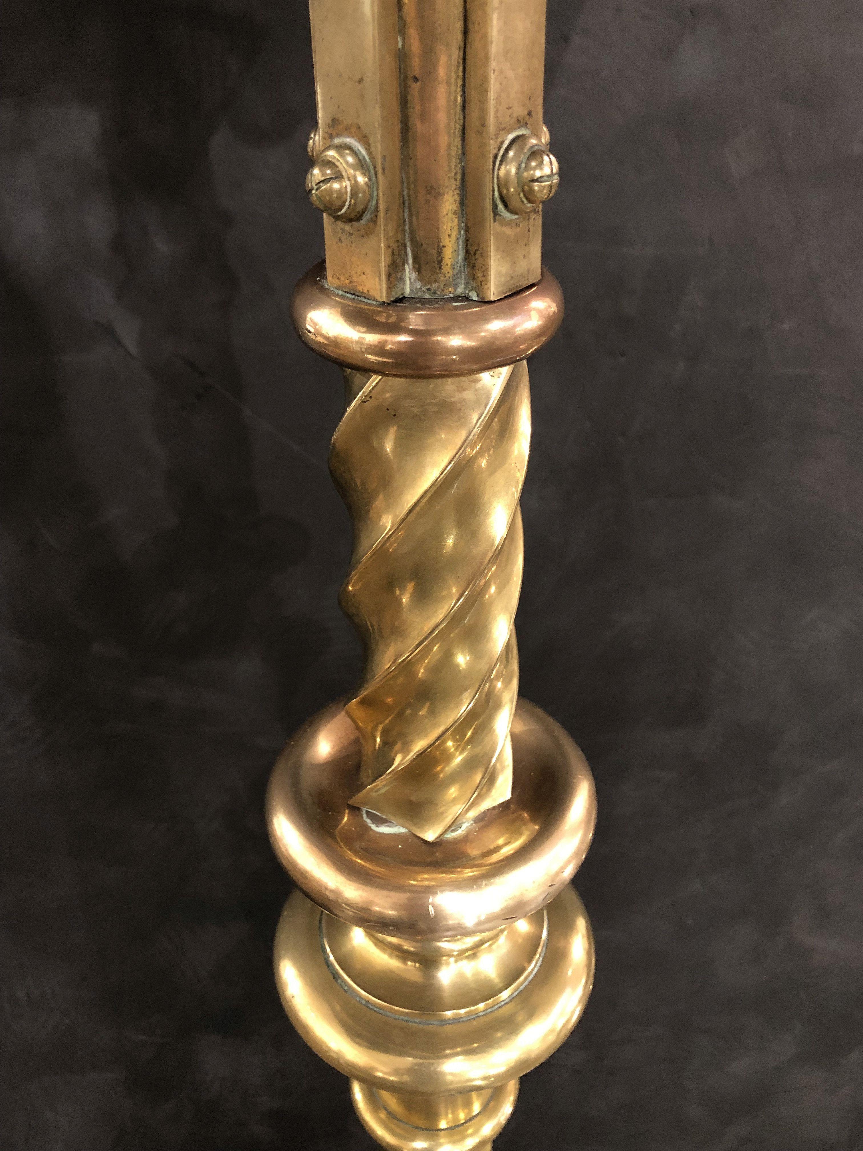 Large English Ecclesiastical Standing Lectern of Brass 8