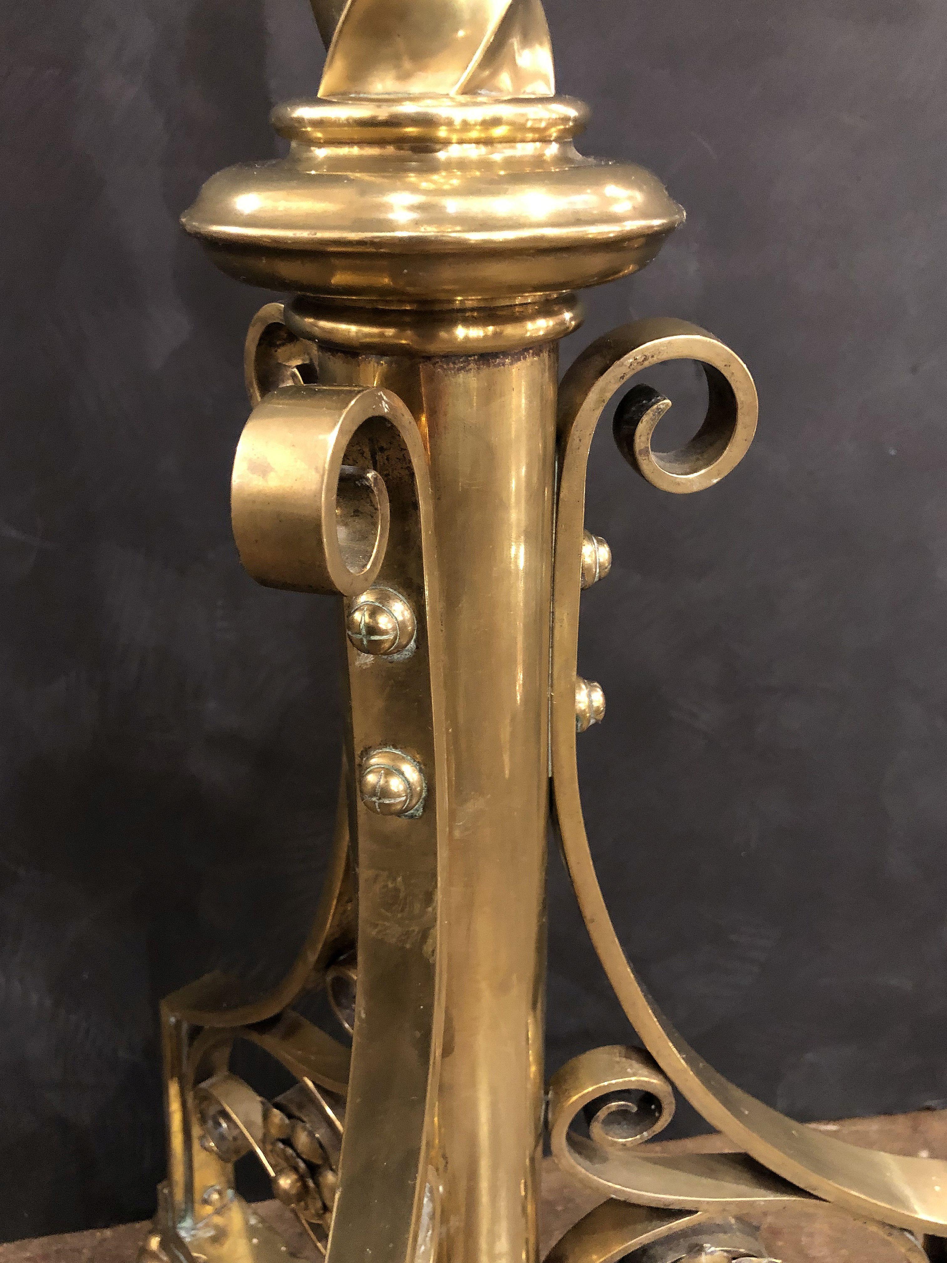 Large English Ecclesiastical Standing Lectern of Brass 10