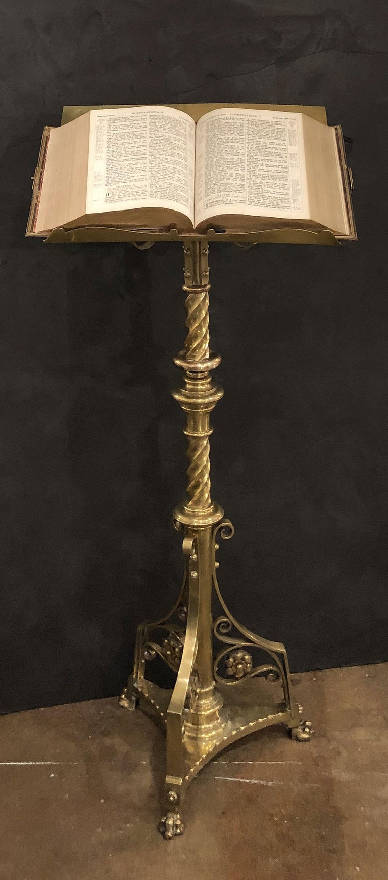 Large English Ecclesiastical Standing Lectern of Brass at 1stDibs brass lectern