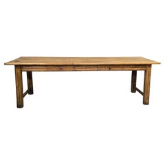 Large English Farmhouse Refrectory Kitchen Dining Table